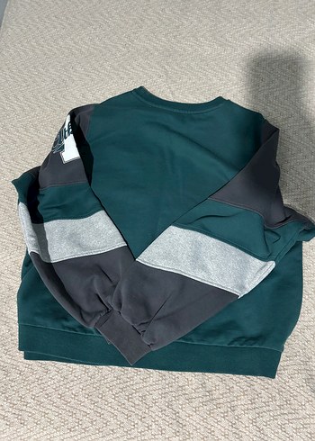 Yeşil Baskılı Uzun Kollu Spor Sweatshirt - Görsel 7