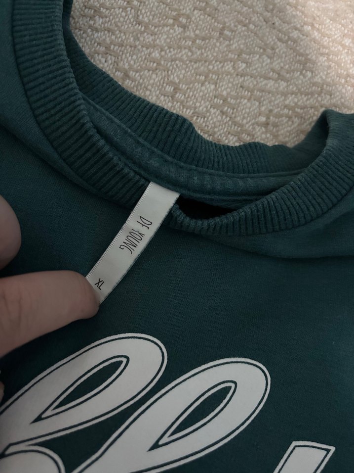 Yeşil Baskılı Uzun Kollu Spor Sweatshirt - Görsel 4