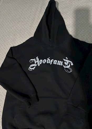 Hoodfame Siyah Kapüşonlu Baskılı Sweatshirt - Görsel 3
