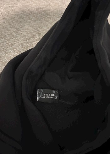 Hoodfame Siyah Kapüşonlu Baskılı Sweatshirt - Görsel 5