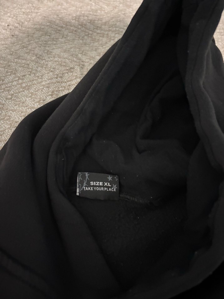 Hoodfame Siyah Kapüşonlu Baskılı Sweatshirt - Görsel 5