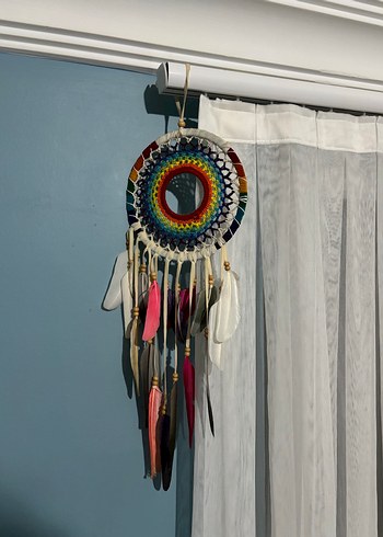 Renkli Tüy Detaylı Rüya Kapanı - Görsel 8