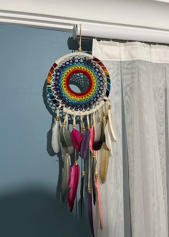 Renkli Tüy Detaylı Rüya Kapanı - Görsel 5