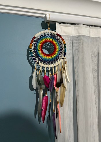 Renkli Tüy Detaylı Rüya Kapanı - Görsel 3