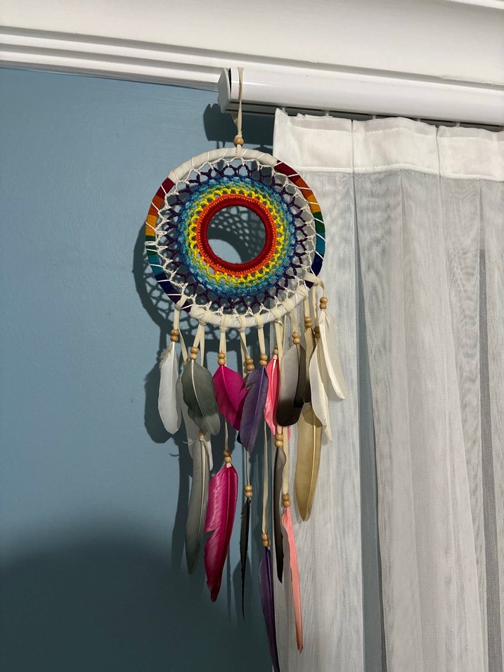 Renkli Tüy Detaylı Rüya Kapanı - Görsel 5