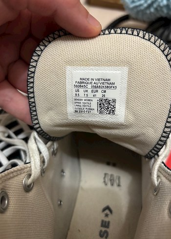 Converse Kadın Siyah Converse Yüksek Tabanlı Spor Ayakkabı