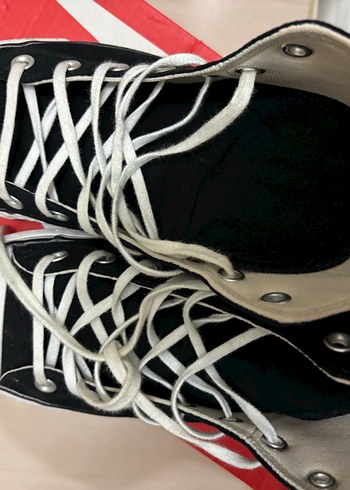 Kadın Siyah Converse Yüksek Tabanlı Spor Ayakkabı - Görsel 7