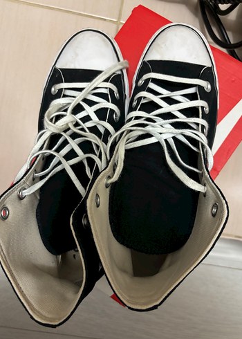 Kadın Siyah Converse Yüksek Tabanlı Spor Ayakkabı - Görsel 4