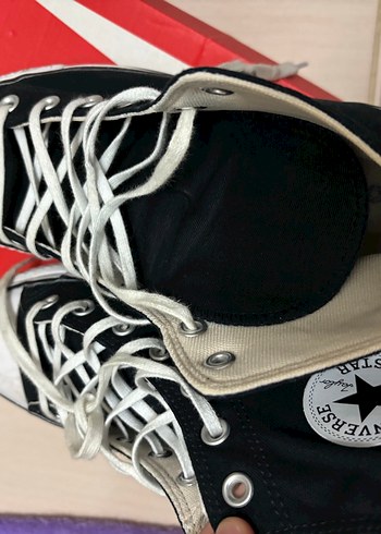 Kadın Siyah Converse Yüksek Tabanlı Spor Ayakkabı - Görsel 8