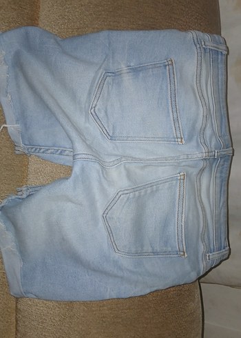 Kadın Mavi Şort - Görsel 6