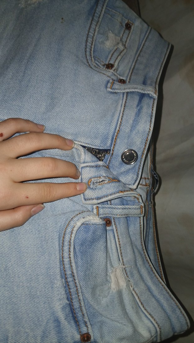 Kadın Mavi Şort - Görsel 2