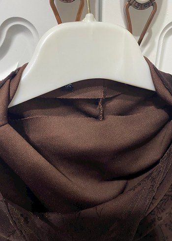 Kahverengi elbise M beden - Görsel 4