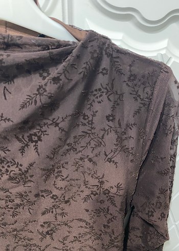 Kahverengi elbise M beden - Görsel 3