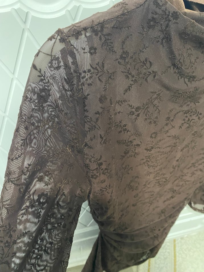 Kahverengi elbise M beden - Görsel 5