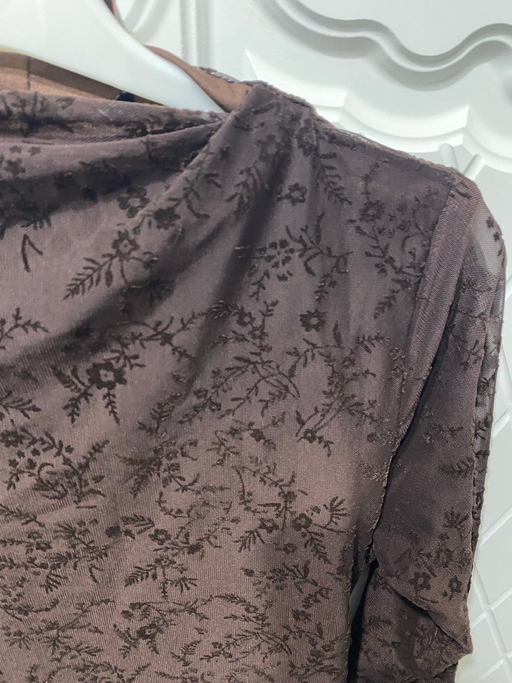 Kahverengi elbise M beden - Görsel 3