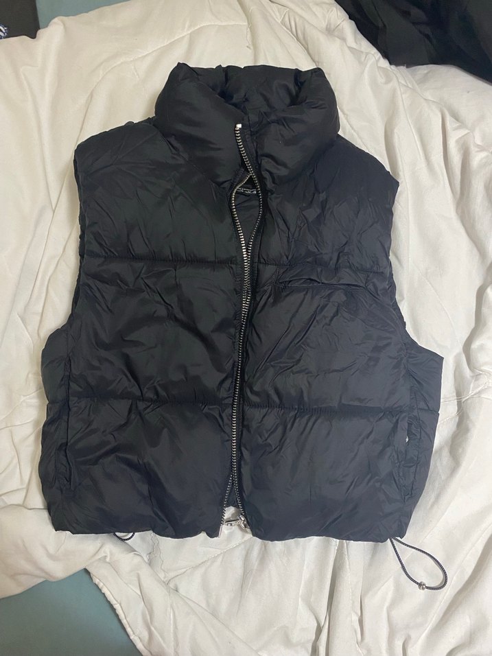 Kadın Siyah Puffer Yelek - Görsel 5