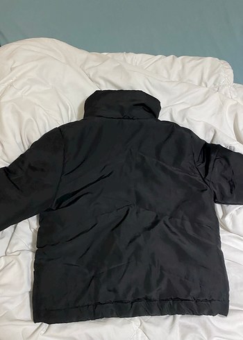 Siyah Fermuarlı Kadın Kışlık Mont - Görsel 3