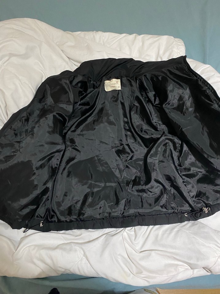 Siyah Fermuarlı Kadın Kışlık Mont - Görsel 2