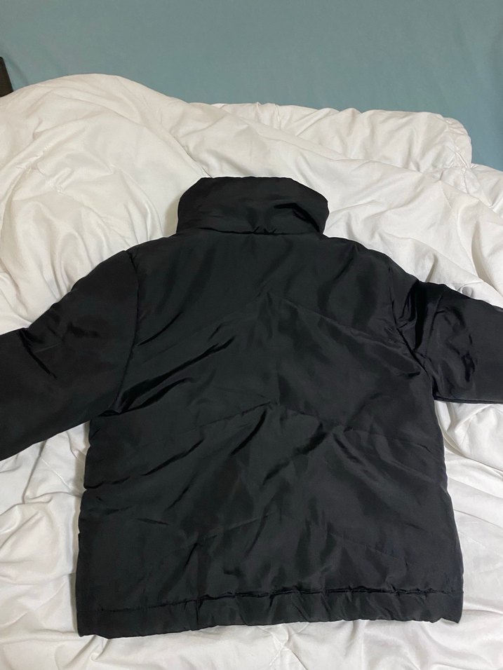 Siyah Fermuarlı Kadın Kışlık Mont - Görsel 3