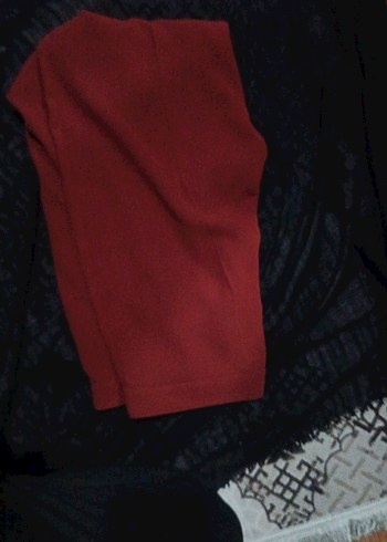 Bordo Salaş Midi Hamile Kabanı Püsküllü - Görsel 3