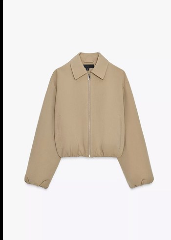 m Beden camel Renk Bej Kadın Deri Bomber Ceket