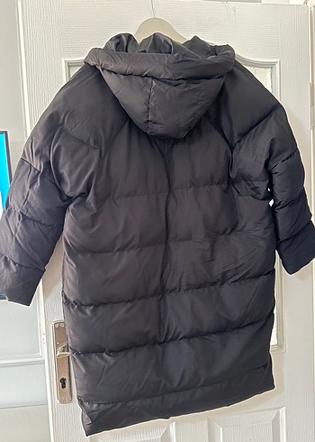 diğer Beden Siyah Midi Kadın Kışlık Mont