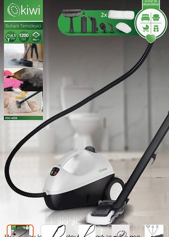 Kiwi Buharlı Temizleyici 1200W 4.5 Bar
