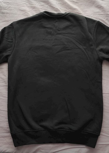 xs Beden Siyah Baskılı Sweatshirt
