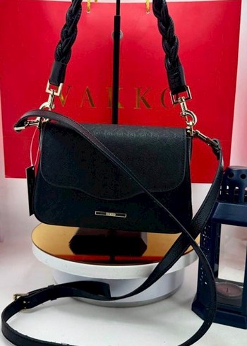 Vakko Siyah Deri Kadın Çanta - Görsel 2