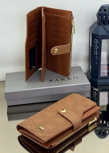 Deri Kahverengi Kadın Cüzdanı - Görsel 2