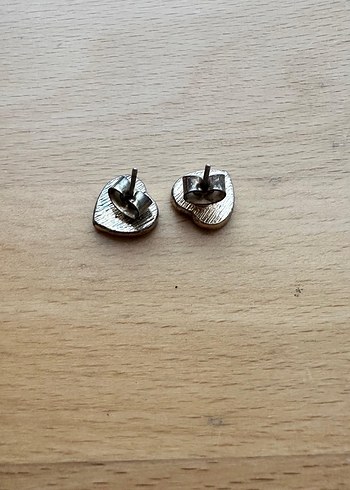 Toz pembe Kalpli Küpeler - Görsel 3