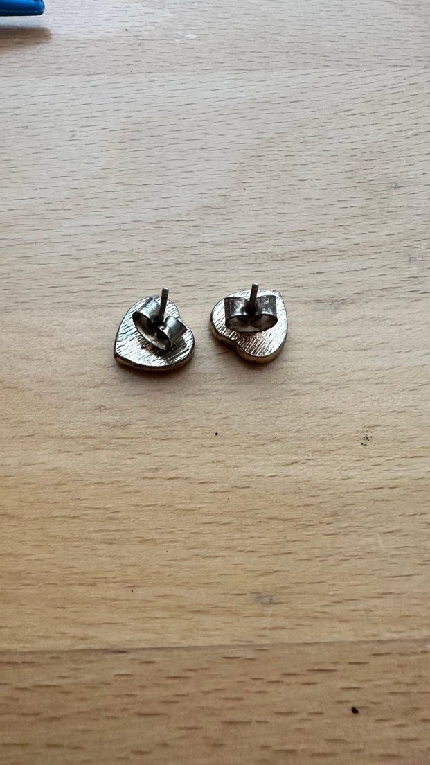 Toz pembe Kalpli Küpeler - Görsel 3