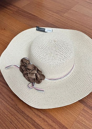 Bej Fırfırlı Bohem Kadın Şapka - Görsel 3