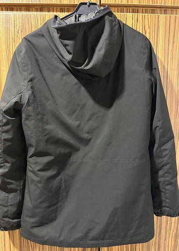 Erkek Siyah Kapüşonlu Kayak Montu - Görsel 4