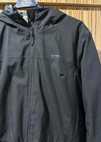 Erkek Siyah Kapüşonlu Kayak Montu - Görsel 2