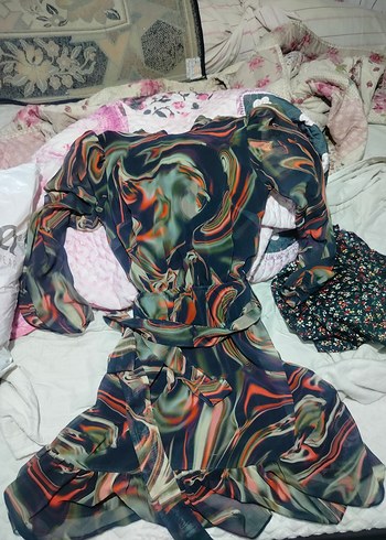 Avant-Garde Koyu Renkli Uzun Kollu Mini Elbise - Görsel 4