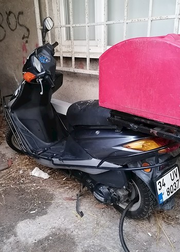 Gri scooter Stili Motosiklet - Görsel 7