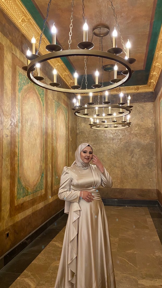 Krem Abiye Elbise (Kiralık) - Görsel 4