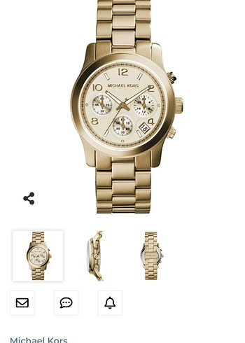 Michael Kors Kadın Altın Renkli Modern Klasik Saat