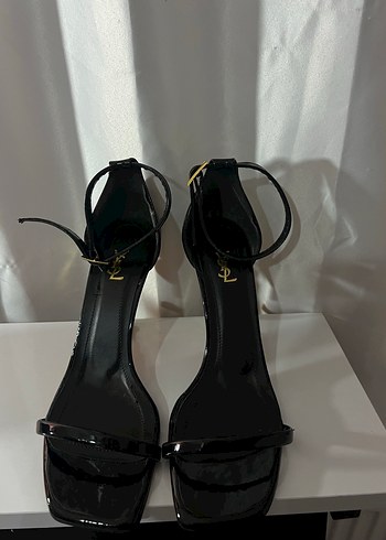 Siyah Parlak Stiletto Topuklu Kadın Ayakkabı - Görsel 7