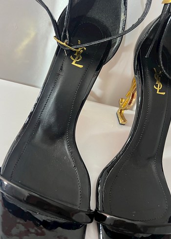 Siyah Parlak Stiletto Topuklu Kadın Ayakkabı - Görsel 5