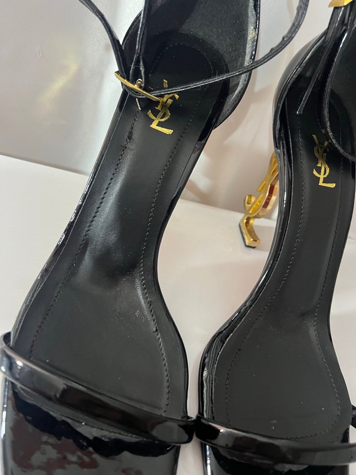 Siyah Parlak Stiletto Topuklu Kadın Ayakkabı - Görsel 5