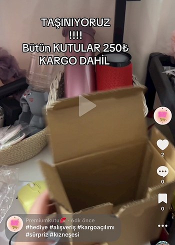 Sürpriz KUTULAR hepsi tek fiyat