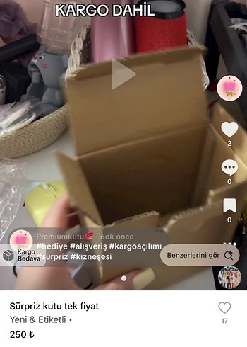 SÜRPRİZ KUTU TEK FİYAT