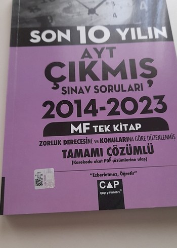 AYT 2014-2023 Çıkmış Sorular MF Tek Kitap