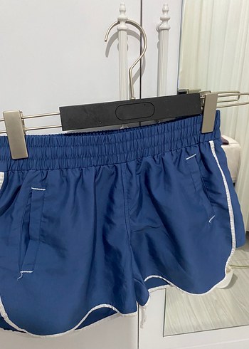 Mavi Mini Spor Şort