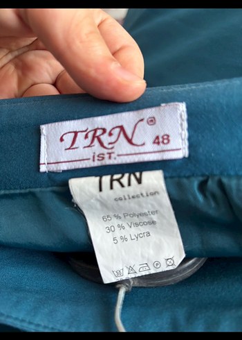 Trendyol & Milla Mavi Midi Uzunlukta Salaş Etek