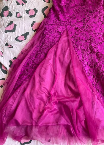 Penbe Dantelli Uzun Kadın Abiye - Görsel 2