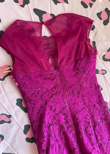 Penbe Dantelli Uzun Kadın Abiye - Görsel 5