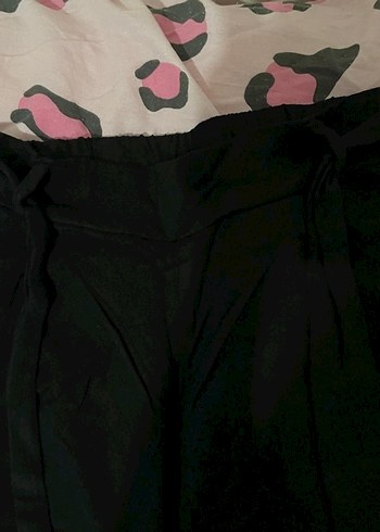 Kadın Siyah Keten Kumaş Kapri - Görsel 5